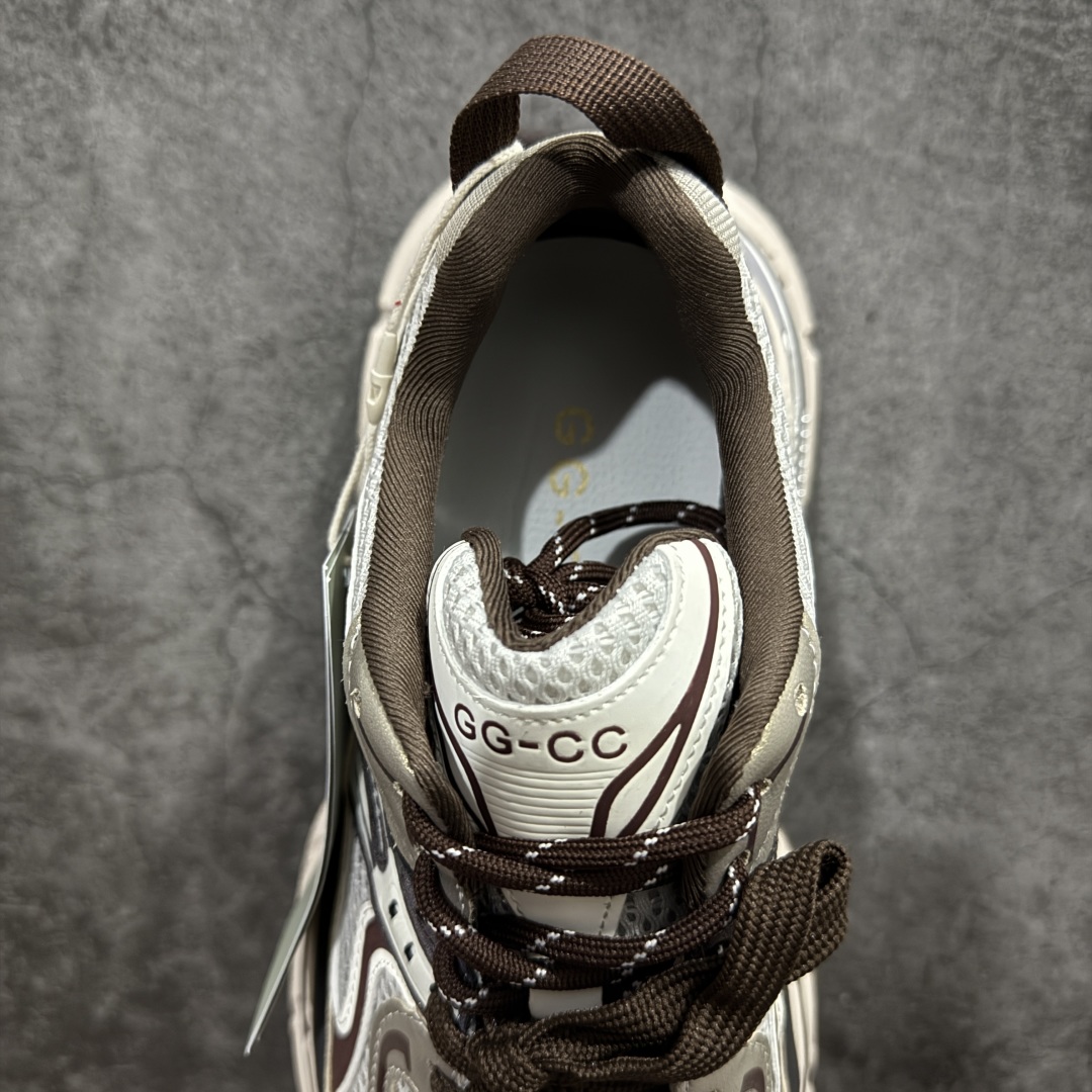 图片[8]-【广东纯原版本】GG-CC Chunky Low白鹿同款独星球 2024新款GGCC低帮复古厚底增高老爹鞋 时髦look轻松定格 不费力展现率性氛围 原版正确大底 高档银盒 酷帅机能风不规则设计大底 8CM 增高厚底 大长腿既视感轻松拿捏 货号：G24X9833 尺码：35 36 37 38 39 40-选品中心
