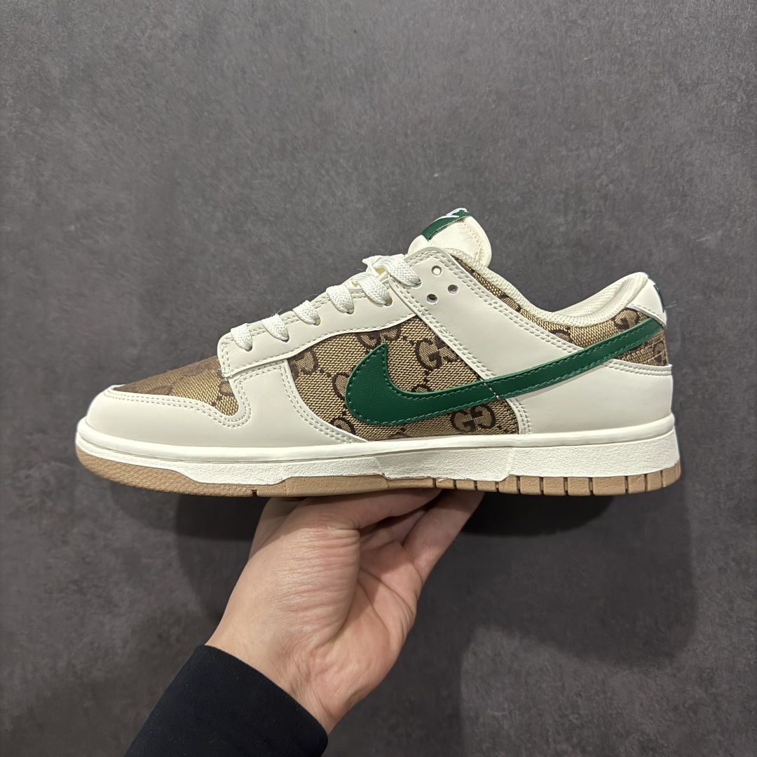 【定制版】Nk SB Dunk Low 古驰联名 帆布绿勾 周年高端定制 低帮休闲板鞋 KK1688-091