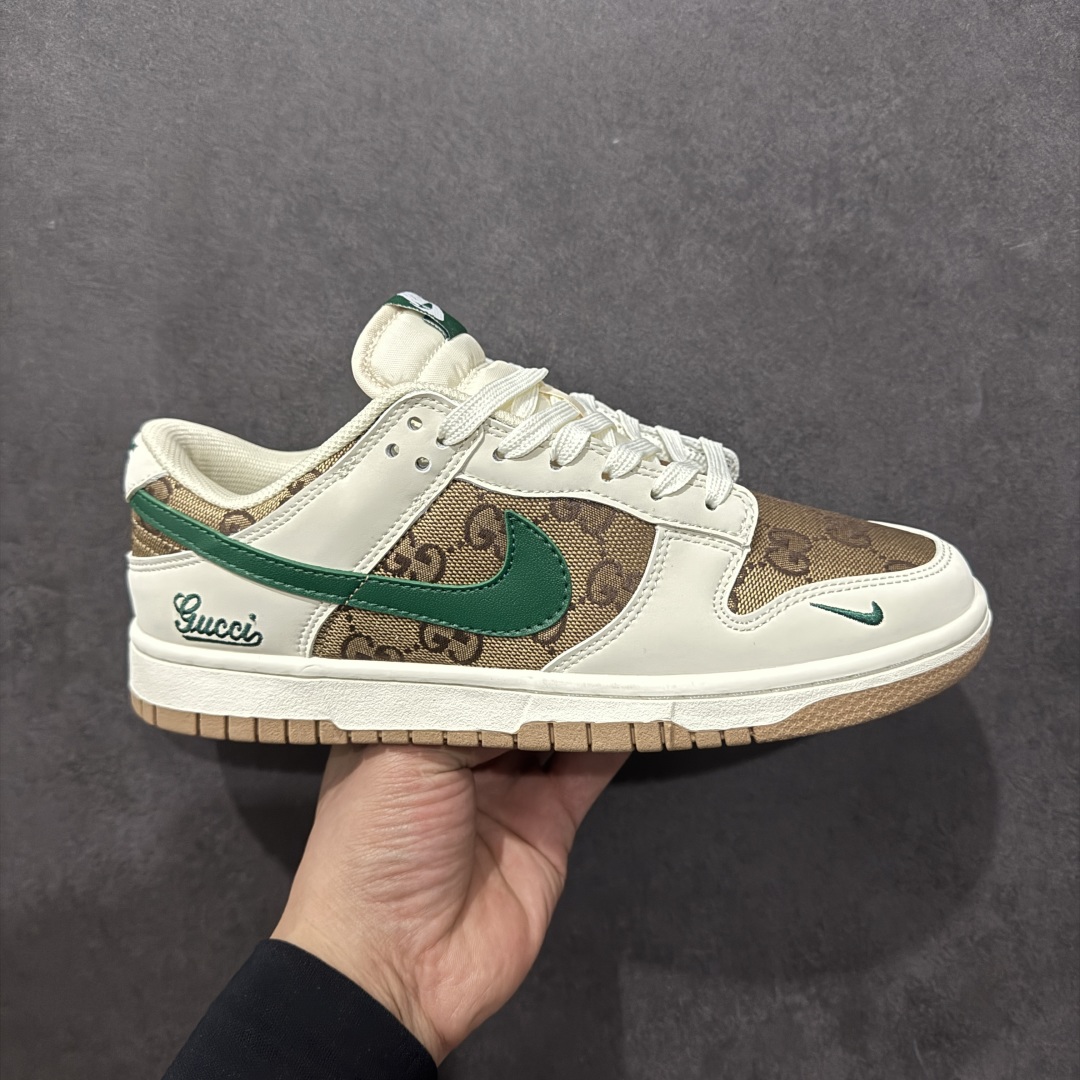 【定制版】Nk SB Dunk Low 古驰联名 帆布绿勾 周年高端定制 低帮休闲板鞋 KK1688-091
