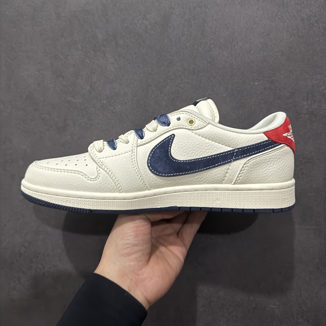 【定制版】Travis Scott x Fragment Design x Air Jordan 1 Low OG SP AJ1 乔1 北面联名 米蓝小红标 低帮文化休闲板鞋 FC1688-211