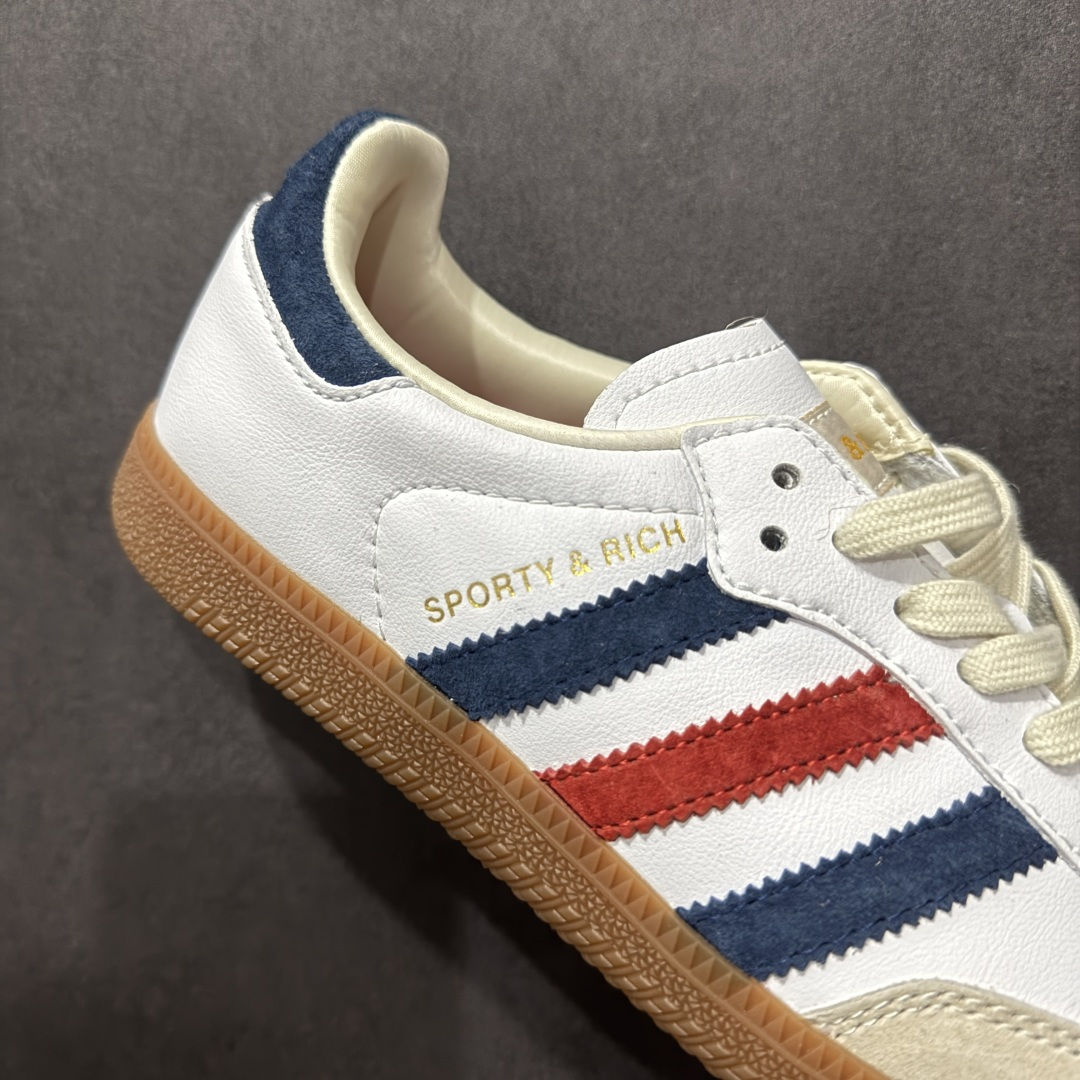 图片[6]-【福利特价】AD Original Samba OG 复古经典轻便板鞋 IH8338 口碑大厂出品 品控大底版型不断改良更新 全套原纸板楦头开发 确保原汁原味 完美呈现桑巴版型 一比一鞋头弧度高度鞋身弧度 此版本只针对中端市场 皮料材质有所更替 其他数据细节工艺流程均保持一致 绝不口嗨 细节品控鞋型随意对比 正确烫金高频细节 原装纳米超迁皮料 独家私模橡胶大底 原盒原配 尺码：36 36.5 37.5 38 38.5 39 40 40.5 41 42 42.5 43 44 44.5 45-选品中心