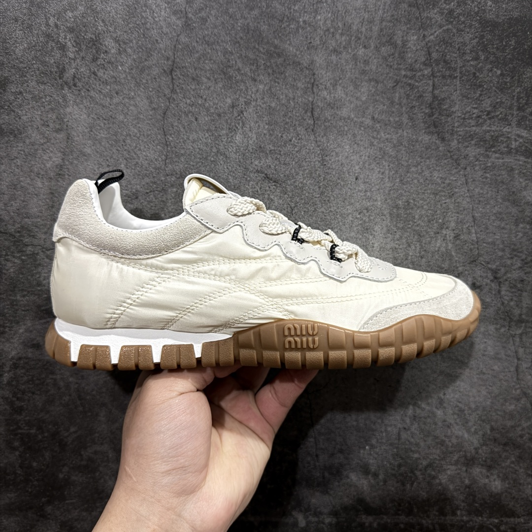 【广东纯原版本】Miumiu 25ss Tyre系列春夏新款德训阿甘鞋休闲运动鞋