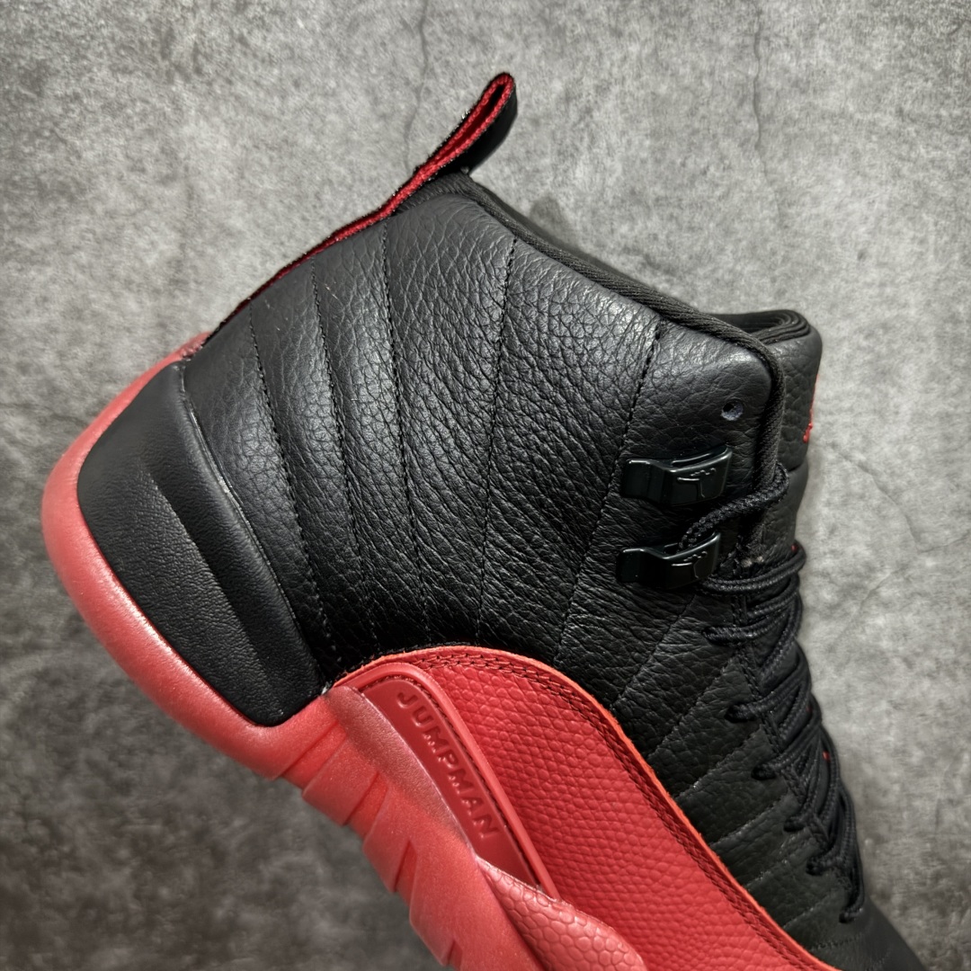 
【纯原版】Air Jordan AJ12 Retro 潮流 中帮 复古篮球鞋 黑红 CT8013-0