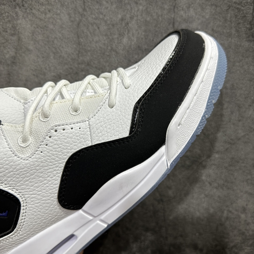 图片[6]-【M免修版】Air Jordan Courtside AJ23 简版中帮复古休闲运动文化篮球鞋 版型好 清洁度高 性价比无敌‼️ 作为AJ3到AJ4之间的过渡产品，之所以被称为AJ3的简版，它们的造型非常的相似但是也有一些差异，鞋面采用耐磨的牛剖层和人造革鞋面搭配，后跟可以明显看见Air Max气垫。出色的包裹效果让鞋子脚感非常舒适，也让脚掌以及脚面更加的贴合鞋子，在双脚落地产生冲击力的同时，可视气垫可以有效减缓力道，提高鞋子整体的稳定性，既能起到减震的作用，又能保证双足舒适的脚感。另外，灵敏的Phylon中底以及鞋帮的设计，锁住双足，也为前掌提供了有效的包裹。内衬部分采用了透气的织物材料，为脚部的舒适脚感提供了充足的条件。最后就是大底部分，大底采用的是橡胶材质，无论是日常压马路还是简单的运动，都是可以驾驭，鞋底水波纹以及其他不规则图案，也保障了鞋子充足的防滑性以及耐磨性。 尺码：36 36.5 37.5 38 38.5 39 40 40.5 41 42 42.5 43 44 44.5 45-选品中心