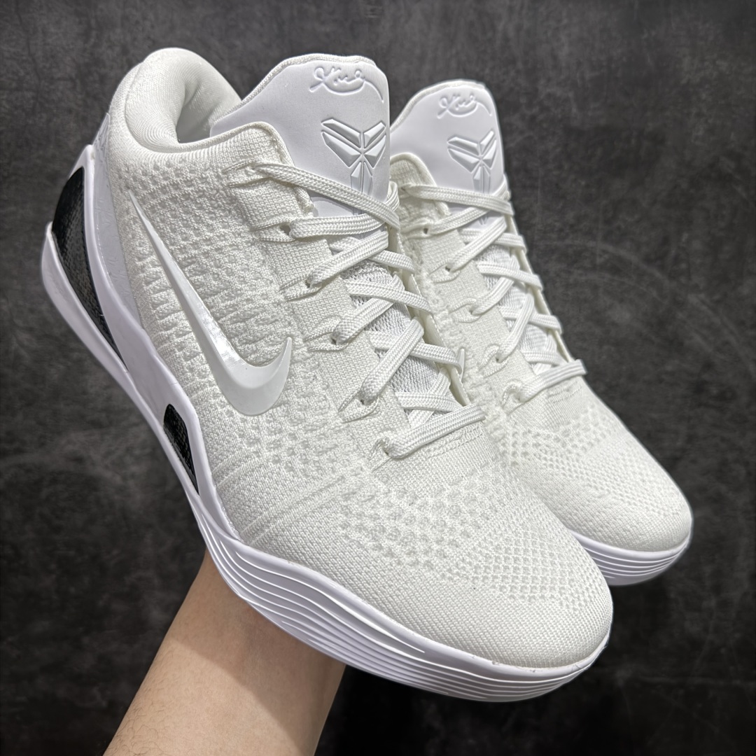 【外贸MX版本】Nike Kobe 9 Elite Low Beethoven 科比9 白色白龙 篮球鞋 男款 市场最强科比9代 原厂工艺3层立体编织flyknit鞋面 厚度同步ZP吊打市场“纯原” 原厂碳板加持 立体感区分市场货品 灵动鞋型 鞋头➕腰身版型 区分市场货品🌪过验级拉帮细节 全新复刻版中底鞋垫 REACT高弹缓震 前后掌带气垫 用实力让信仰落地 👊🏻 货号：FZ7334-100 尺码：41-48.5半 全码出货-选品中心