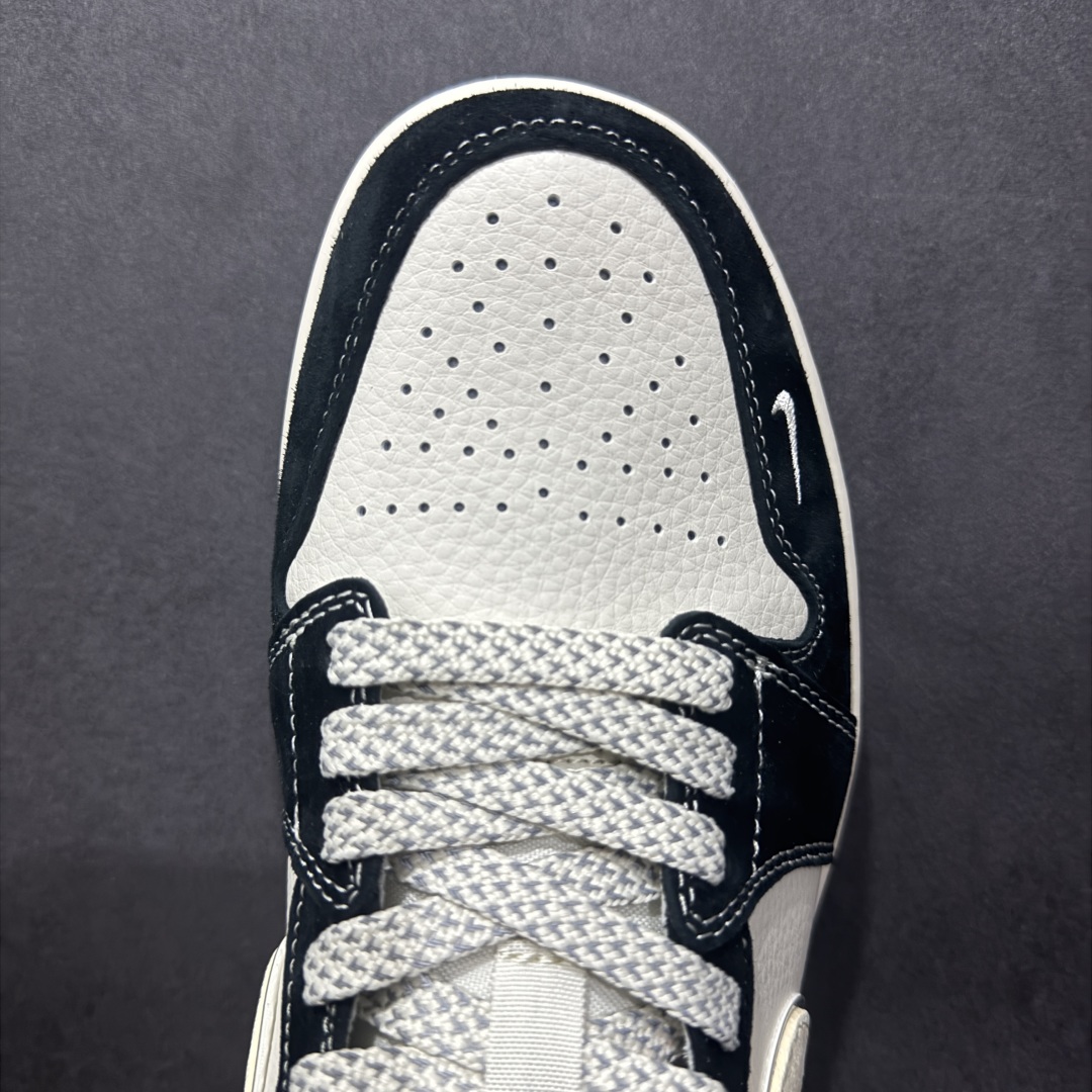【定制版】Air Jordan 1 Low AJ1 乔1 Supreme联名 复古黑蓝 高端定制 低帮复古篮球鞋 XX3318-501