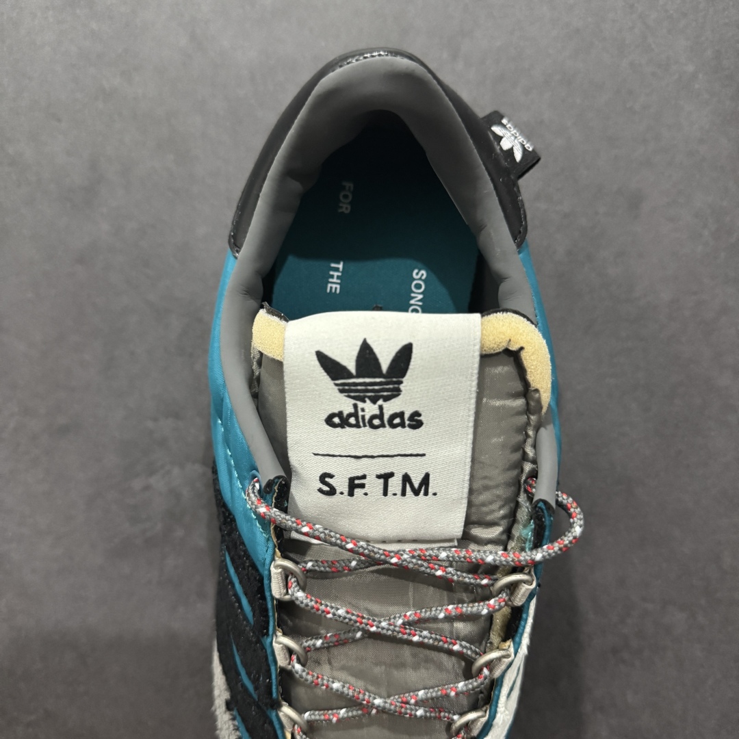 图片[7]-【纯原福利】Song for the Mute x AD Originals SFTM-003 联名款复古慢跑鞋 Originals与时装品牌Song for the Mute即将迎来第三个合作系列 这个系列主打的也是怀旧的氛围 采用了Country OG这个诞生于上世纪70年代的鞋款 尼龙和绒面革的梦幻拼接 低调而富有质感 呈现SFTM一贯的面料美学 三款不同风格的配色 亮点十足的斑点鞋带 体现怀旧主义和前卫设计无缝交织 鞋款采用了低帮的造型 方便日常穿着 同时对于外底做了处理 皮革材质和尼龙布材质的组合也更具是时代感 系列此次会推出三个配色 分别以蓝、黑、灰色为主 雾霾灰IH7519 阴阳灰ID3546 水月蓝ID3545 尺码：36 36.5 37 38 38.5 39 40 40.5 41 42 42.5 43 44 44.5 45-选品中心
