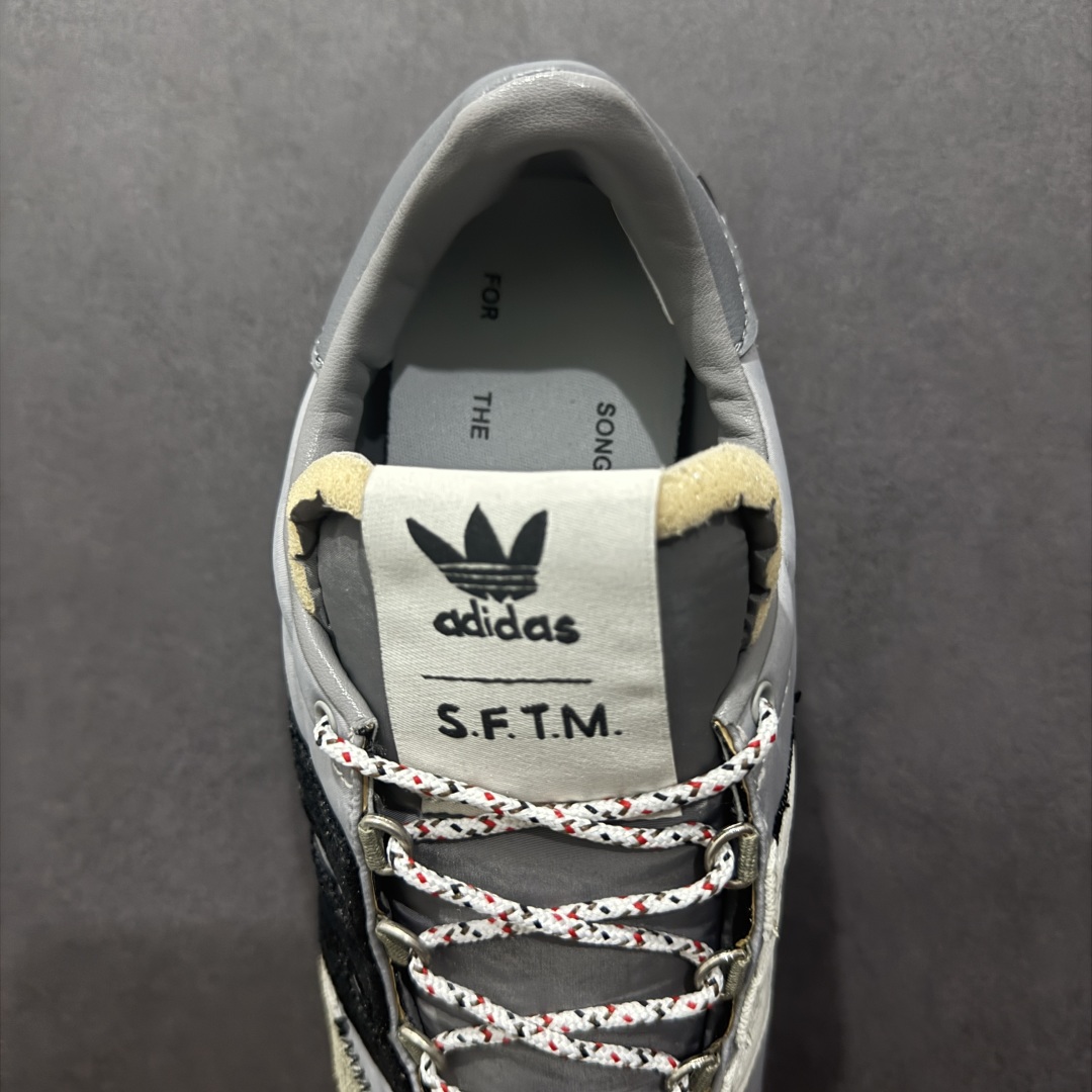 图片[7]-【纯原福利】Song for the Mute x AD Originals SFTM-003 联名款复古慢跑鞋 Originals与时装品牌Song for the Mute即将迎来第三个合作系列 这个系列主打的也是怀旧的氛围 采用了Country OG这个诞生于上世纪70年代的鞋款 尼龙和绒面革的梦幻拼接 低调而富有质感 呈现SFTM一贯的面料美学 三款不同风格的配色 亮点十足的斑点鞋带 体现怀旧主义和前卫设计无缝交织 鞋款采用了低帮的造型 方便日常穿着 同时对于外底做了处理 皮革材质和尼龙布材质的组合也更具是时代感 系列此次会推出三个配色 分别以蓝、黑、灰色为主 雾霾灰IH7519 阴阳灰ID3546 水月蓝ID3545 尺码：36 36.5 37 38 38.5 39 40 40.5 41 42 42.5 43 44 44.5 45-选品中心