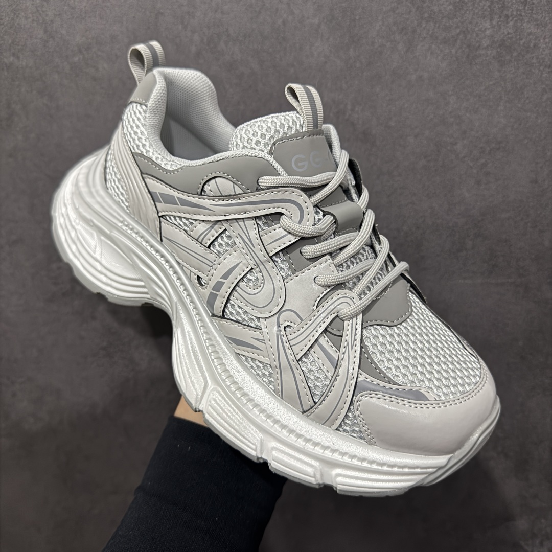 图片[3]-【公司级】GG-CC Chunky Low 休闲运动老爹鞋 #广东大厂出品 完美细节 25ss早春新款 大长腿 时髦look轻松定格 不费力展现率性氛围 酷帅机能风不规则设计大底 GGcc杏银红色拼色造型设计 轻便舒适百搭 不管怎么搭都敲好看~ 尺码： 35 36 37 38 39 40-选品中心