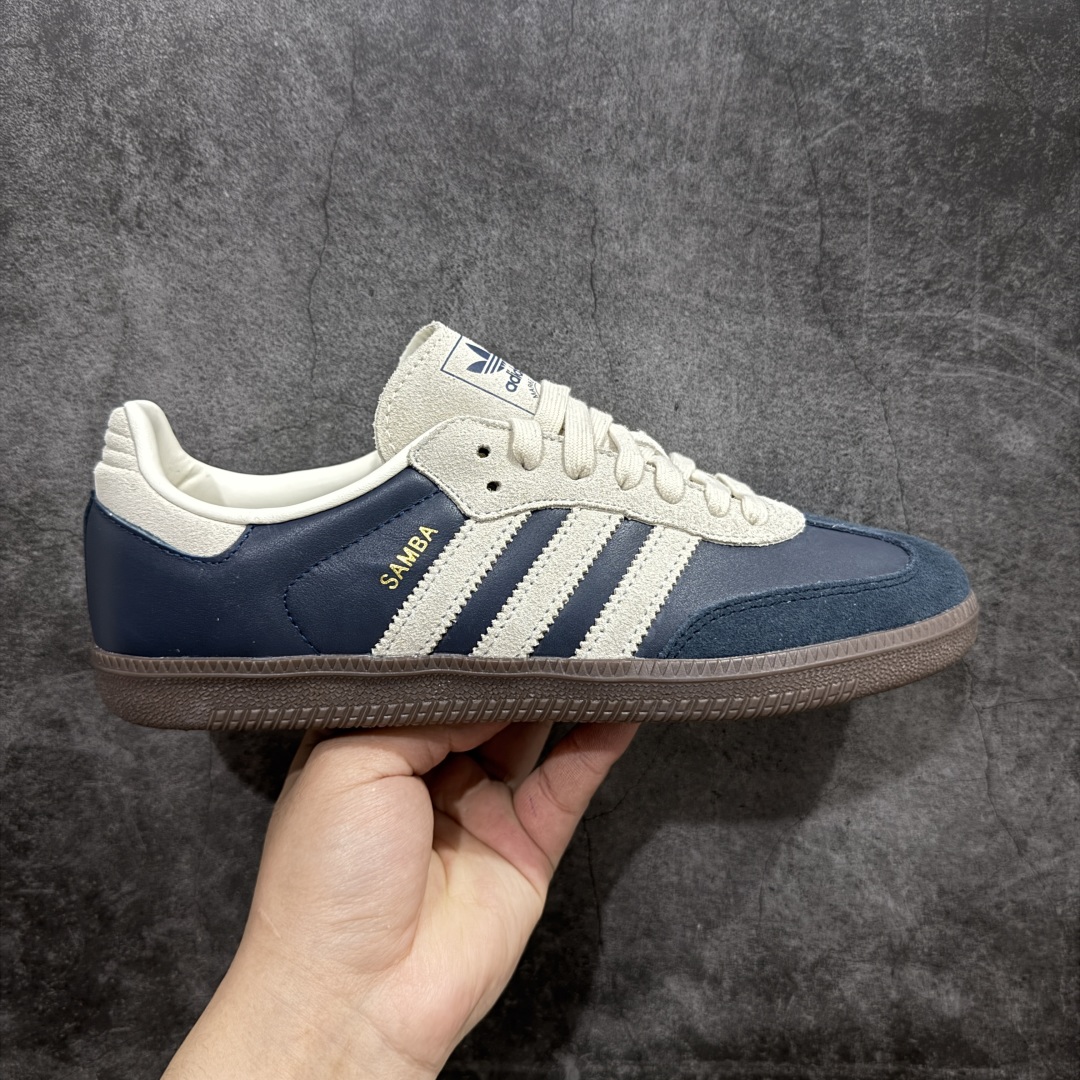 【CG纯原】市面最顶级品质没有之一! 此版鞋身全部采用进口原厂头层皮 原厂头层 区分市面偷工减料! Adidas Originals Samba 桑巴德训鞋 蓝白 原版原楦原材,99.999%还原度 鞋带都是原厂的,系鞋带的方式都同步ZP! 货号:JI3217 尺码:36 36.5 37 38 38.5 39 40 40.5 41 42 42.5 43 44 44.5 45-选品中心