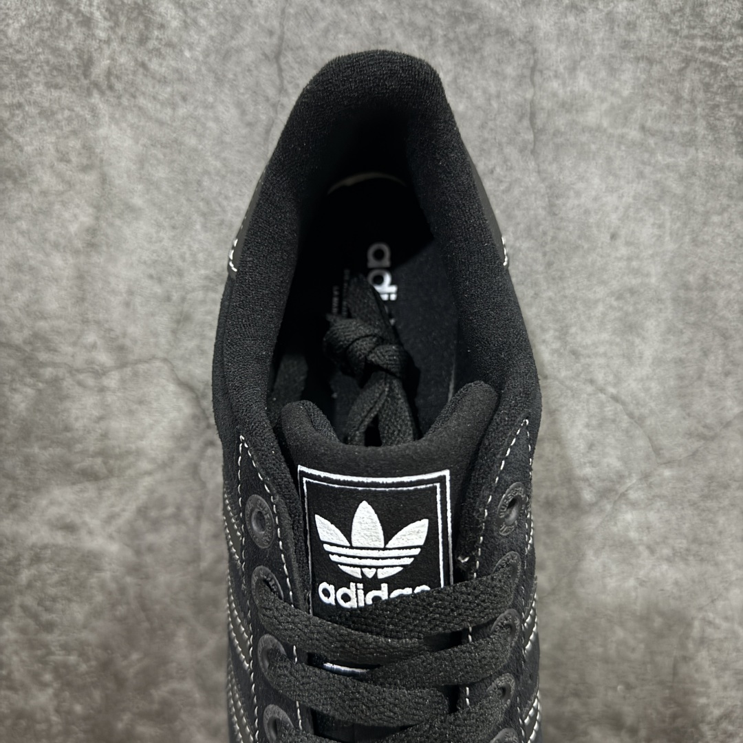 图片[8]-【公司级】AD Originals Superstar 贝壳头 黑色JH5470 采用全新头层拼接皮革材质 后跟采用特色3D立体印字 渠道正品订单 诠释市场最高工艺水平 全鞋进口头层皮料打造。区别市面普通真标版本，进出专柜无压力 ， 货号： 尺码：35 36 36.5 37 38 38.5 39 40 40.5 41 42 42.5 43 44 45-选品中心