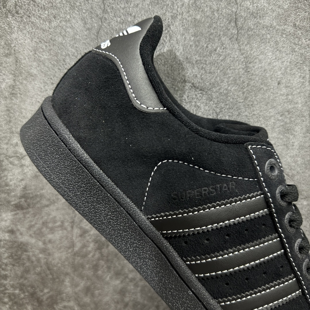 图片[7]-【公司级】AD Originals Superstar 贝壳头 黑色JH5470 采用全新头层拼接皮革材质 后跟采用特色3D立体印字 渠道正品订单 诠释市场最高工艺水平 全鞋进口头层皮料打造。区别市面普通真标版本，进出专柜无压力 ， 货号： 尺码：35 36 36.5 37 38 38.5 39 40 40.5 41 42 42.5 43 44 45-选品中心