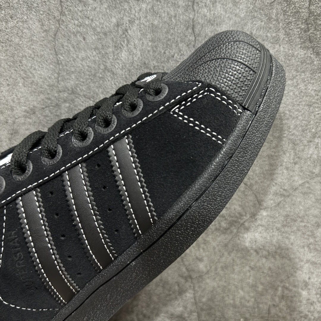 图片[6]-【公司级】AD Originals Superstar 贝壳头 黑色JH5470 采用全新头层拼接皮革材质 后跟采用特色3D立体印字 渠道正品订单 诠释市场最高工艺水平 全鞋进口头层皮料打造。区别市面普通真标版本，进出专柜无压力 ， 货号： 尺码：35 36 36.5 37 38 38.5 39 40 40.5 41 42 42.5 43 44 45-选品中心