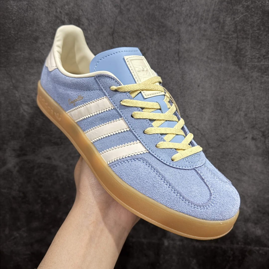 图片[3]-【神版】AD Gazelle Indoor Trainers 羚羊内训系列低帮复古百搭休闲运动德训风板鞋 JR8029 90年代经典的复刻版！自60年代以足球训练鞋面世以来,Gazelle就以其经典设计席卷全球。1991年版本的复刻,再造经典Gazelle。采用皮革打造,搭配浊色细节,让这款经典更加简约。 尺码：36 36⅔ 37⅓ 38 38⅔ 39⅓ 40 40⅔ 41⅓ 42 42⅔ 43⅓ 44 45-选品中心
