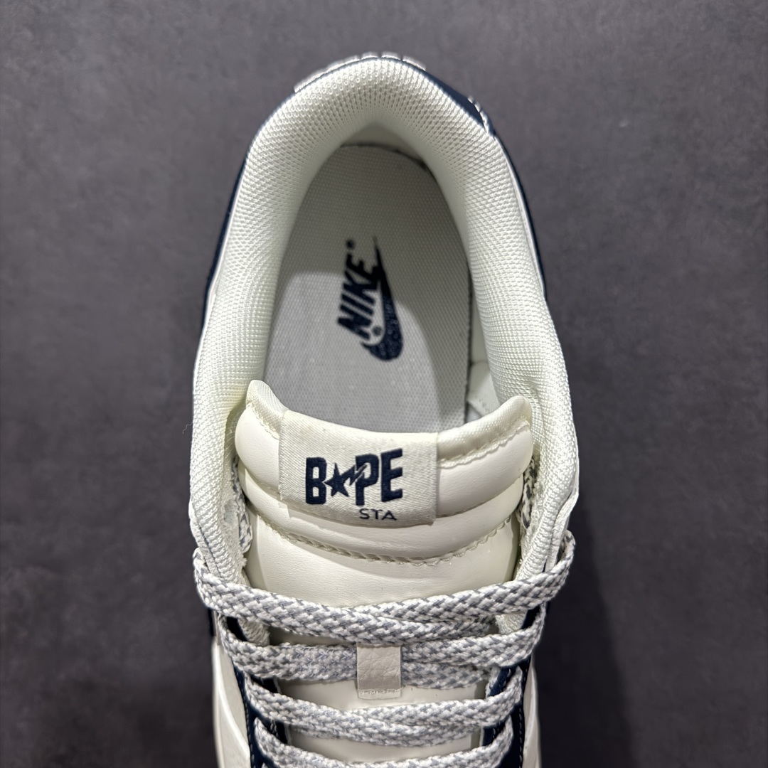 图片[7]-【定制版】Nk SB Dunk Low Bape联名 海军蓝双小勾 周年高端定制 低帮休闲板鞋 XS6089-515  #定制鞋盒 大厂纯原品质出货 超高清洁度 皮料切割干净无任何毛边 细节完美   尺码：36 36.5 37.5 38 38.5 39 40 40.5 41 42 42.5 43 44 44.5 45-选品中心