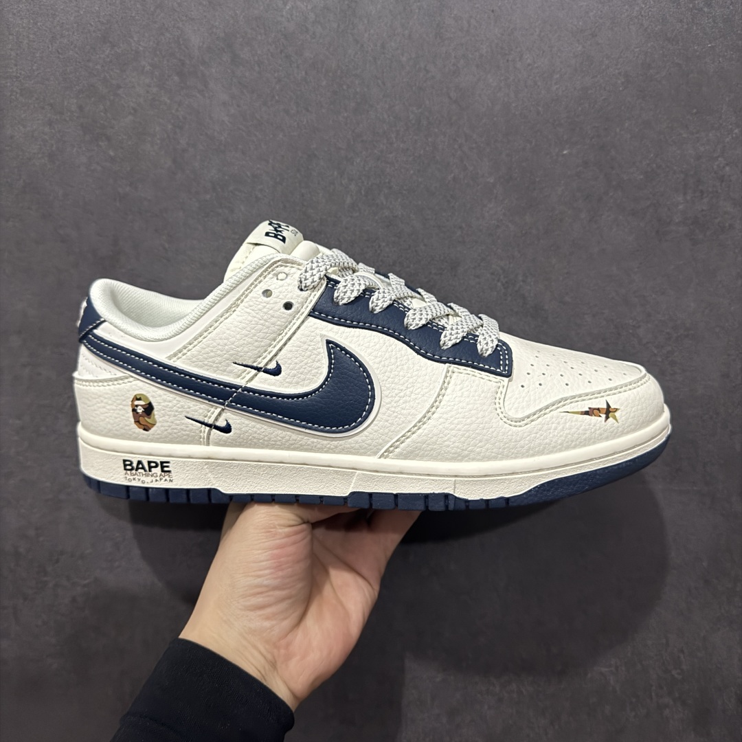 【定制版】Nk SB Dunk Low Bape联名 海军蓝双小勾 周年高端定制 低帮休闲板鞋 XS6089-515  #定制鞋盒 大厂纯原品质出货 超高清洁度 皮料切割干净无任何毛边 细节完美   尺码:36 36.5 37.5 38 38.5 39 40 40.5 41 42 42.5 43 44 44.5 45-选品中心