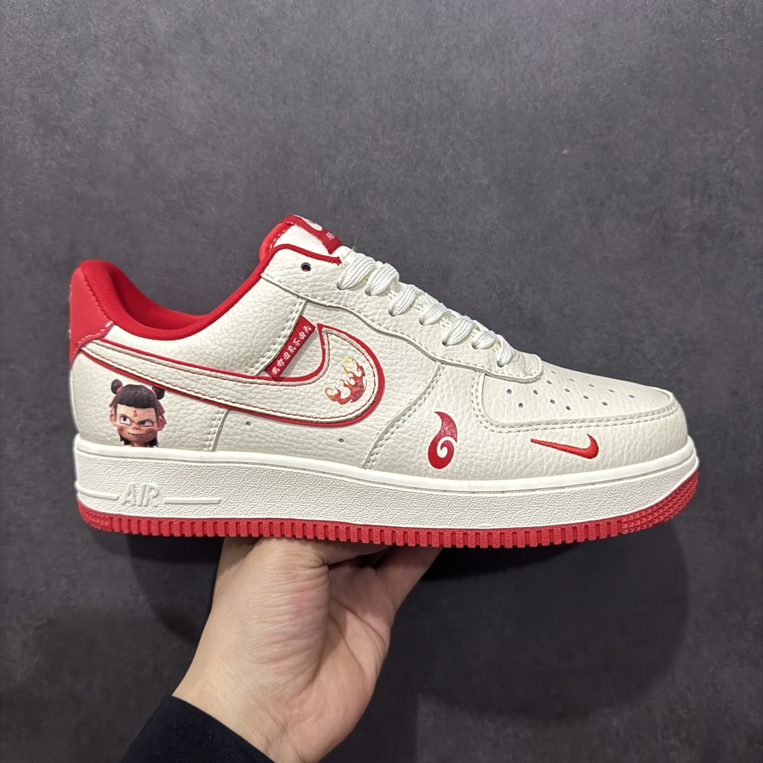 【定制版】Nk Air Force 1\'07 Low 魔丸 哪吒 空军一号低帮休闲板鞋 KK1988-059  #原楦头原纸板 原装鞋盒 定制五金配件 内置全掌气垫 原厂鞋底   尺码:36 36.5 37.5 38 38.5 39 40 40.5 41 42 42.5 43 44 44.5 45-选品中心
