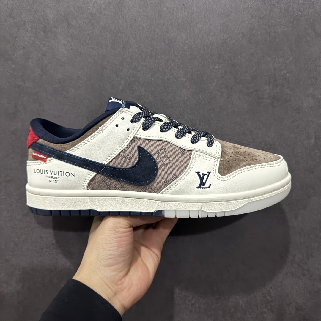 【定制版】Nk SB Dunk Low LV联名 米棕藏蓝 周年高端定制 低帮休闲板鞋 CH8311-273  定制鞋盒 大厂纯原品质出货 超高清洁度 皮料切割干净无任何毛边 细节完美   尺码:36 36.5 37.5 38 38.5 39 40 40.5 41 42 42.5 43 44 44.5 45-选品中心