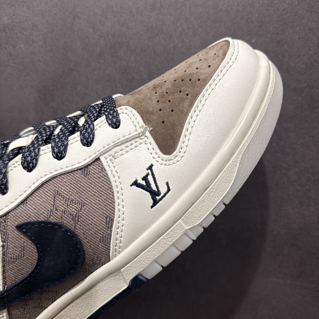 图片[5]-【定制版】Nk SB Dunk Low LV联名 米棕藏蓝 周年高端定制 低帮休闲板鞋 CH8311-273  定制鞋盒 大厂纯原品质出货 超高清洁度 皮料切割干净无任何毛边 细节完美   尺码：36 36.5 37.5 38 38.5 39 40 40.5 41 42 42.5 43 44 44.5 45-选品中心