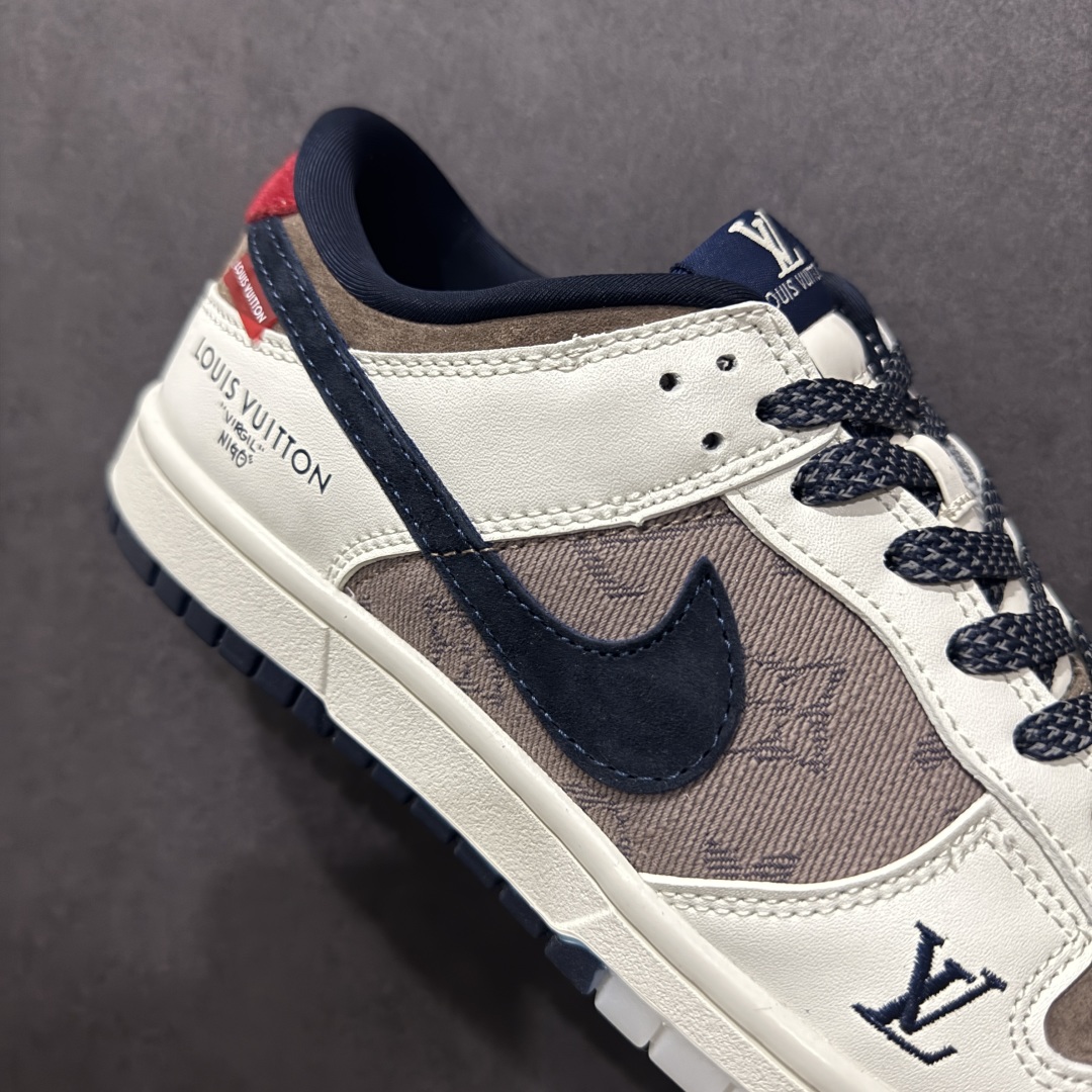 图片[6]-【定制版】Nk SB Dunk Low LV联名 米棕藏蓝 周年高端定制 低帮休闲板鞋 CH8311-273  定制鞋盒 大厂纯原品质出货 超高清洁度 皮料切割干净无任何毛边 细节完美   尺码：36 36.5 37.5 38 38.5 39 40 40.5 41 42 42.5 43 44 44.5 45-选品中心