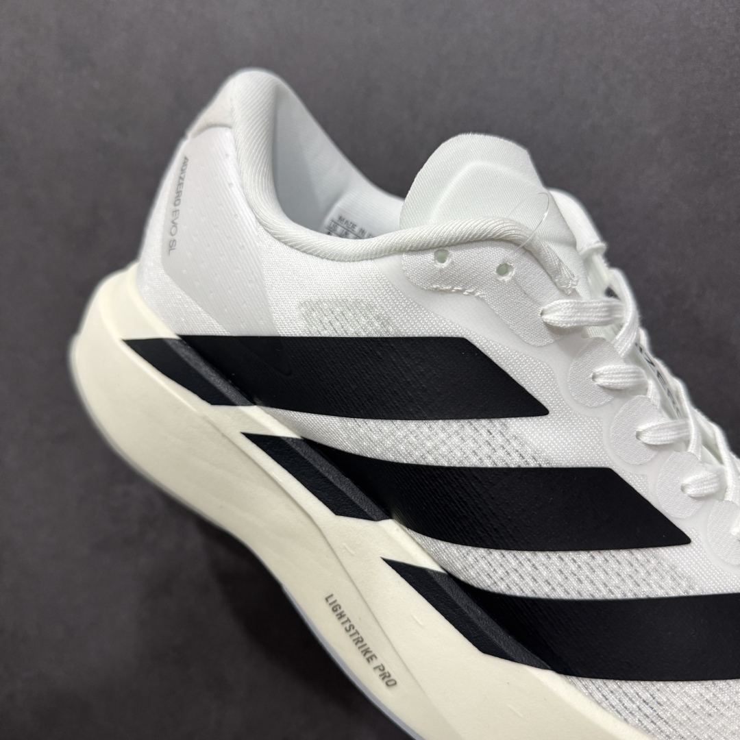图片[6]-【公司级】AD Adizero Evo SL M 轻盈跑鞋 耐磨减震专业跑步鞋 冲向目标，一路向前，不断挑战和突破自我 无论是平时训练还是马拉松，让这款adidas跑步鞋伴你畅快开跑 兼具舒适性和结构感，搭载Lightstrike科技，为步伐注入活力 货号：JH6206 尺码：36 36.5 37.5 38 38.5 39 40 40.5 41 42 42.5 43 44 44.5 45-选品中心