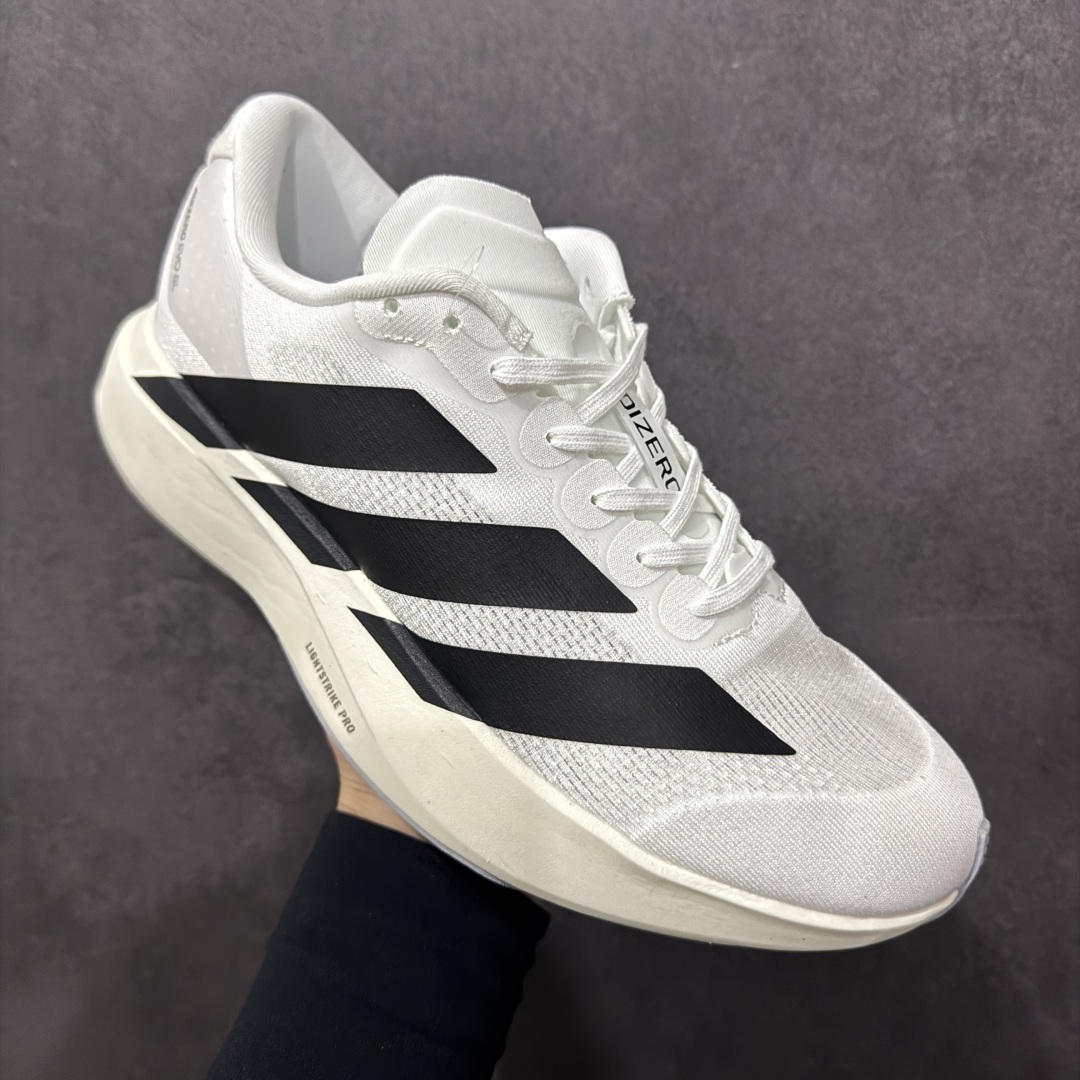 图片[3]-【公司级】AD Adizero Evo SL M 轻盈跑鞋 耐磨减震专业跑步鞋 冲向目标，一路向前，不断挑战和突破自我 无论是平时训练还是马拉松，让这款adidas跑步鞋伴你畅快开跑 兼具舒适性和结构感，搭载Lightstrike科技，为步伐注入活力 货号：JH6206 尺码：36 36.5 37.5 38 38.5 39 40 40.5 41 42 42.5 43 44 44.5 45-选品中心