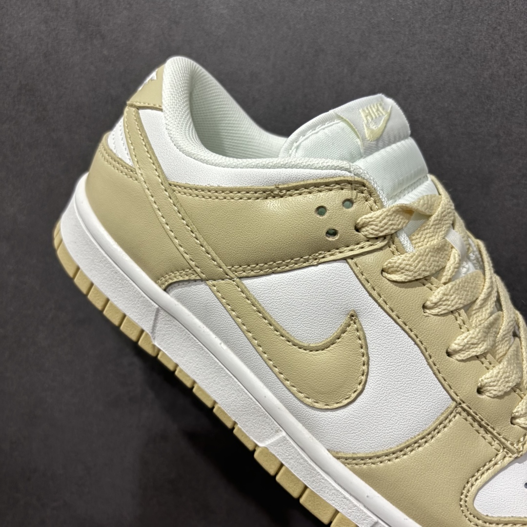 图片[6]-【福利版】Nike Dunk Low 米白色 原装头层材料 用料绝不含糊 独家版型蒸馏加工带来的是更好的视觉和脚感体验 清洁度 电绣工艺 皮料切割干净无任何毛边 细节完美 货号：DV0833-100 尺码：36 36.5 37.5 38 38.5 39 40 40.5 41 42 42.5 43 44 44.5 45 46-选品中心