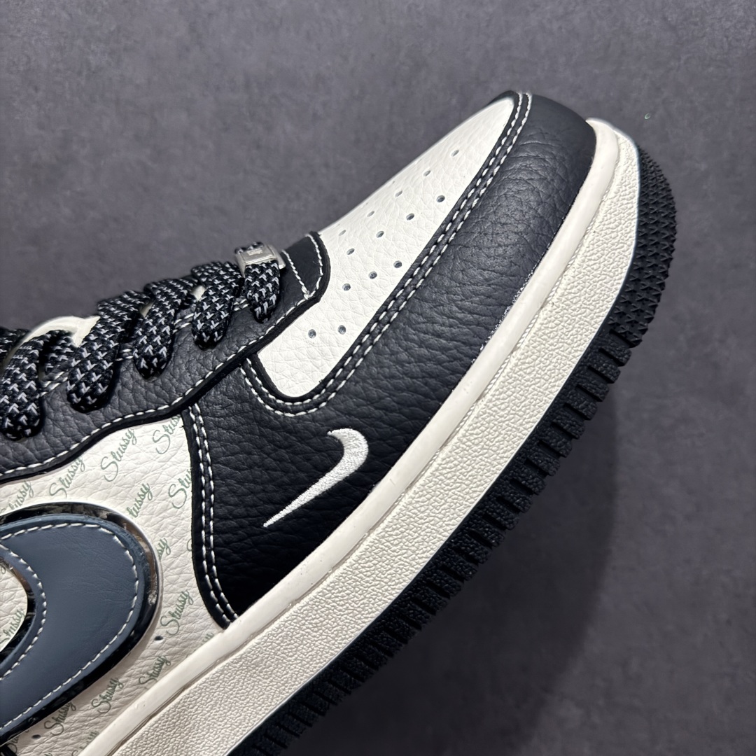 图片[5]-【定制版】Nk Air Force 1\’07 Low 斯图西联名 灰蓝黑荔纹 空军一号低帮休闲板鞋  #原楦头原纸板 原装鞋盒 定制五金配件 内置全掌气垫 原厂鞋底  货号：XZ6188-199 尺码：36 36.5 37 38 38.5 39 40 40.5 41 42 42.5 43 44 44.5 45-选品中心