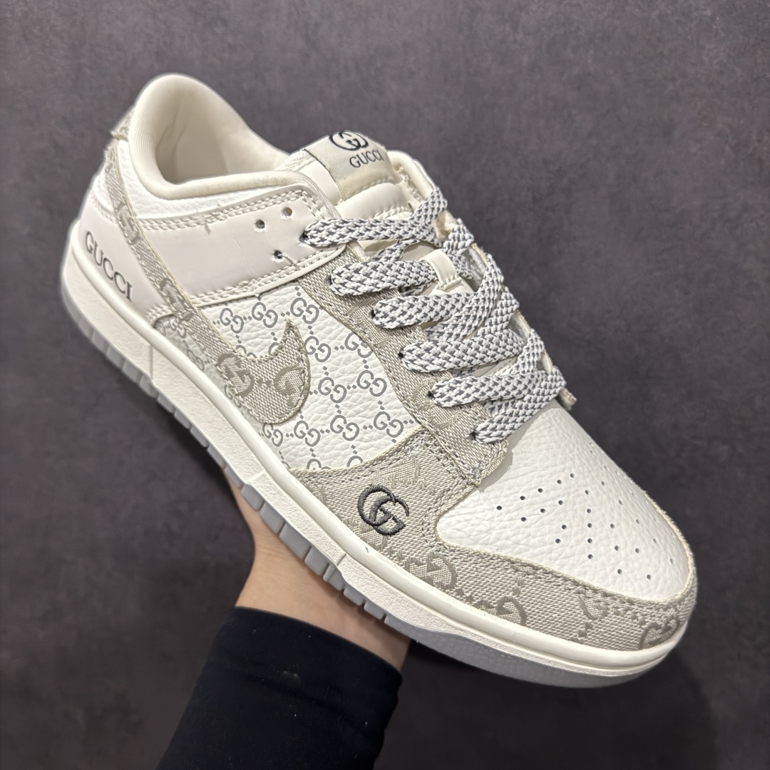 图片[3]-【定制版】Nk SB Dunk Low 古驰联名 米灰牛仔 周年高端定制 低帮休闲板鞋  #定制鞋盒 大厂纯原品质出货 超高清洁度 皮料切割干净无任何毛边 细节完美   货号：CH8311-239 尺码：36 36.5 37.5 38 38.5 39 40 40.5 41 42 42.5 43 44 44.5 45-选品中心