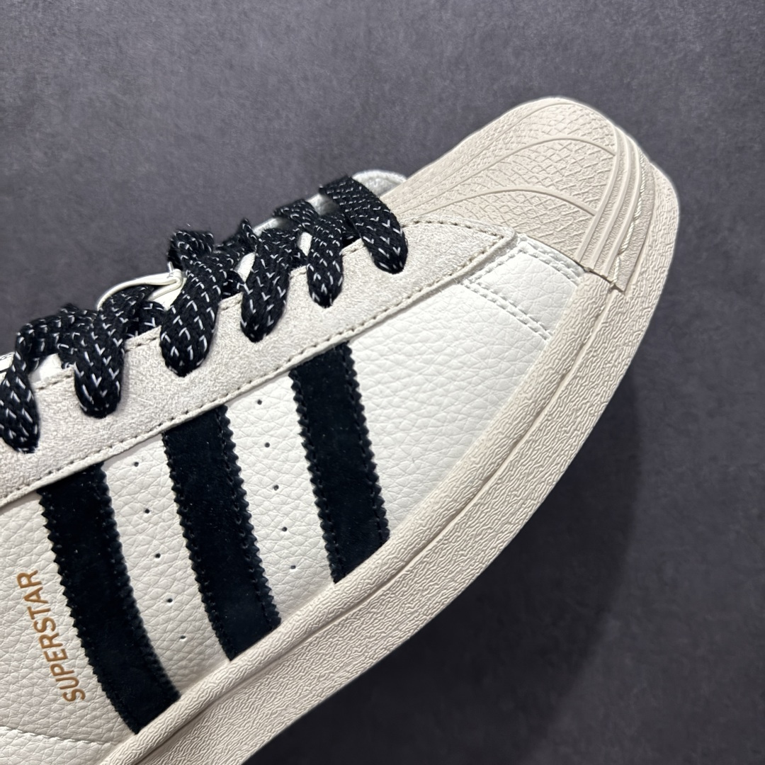 图片[5]-【定制版】Ad Superstar 三叶草低帮休闲百搭贝壳头板鞋 BZ2504 定制鞋盒 大厂流水作业生产 超高清洁度 皮料切割干净无任何毛边 细节完美   尺码：36 36.5 37.5 38 38.5 39 40 40.5 41 42 42.5 43 44 44.5 45-选品中心