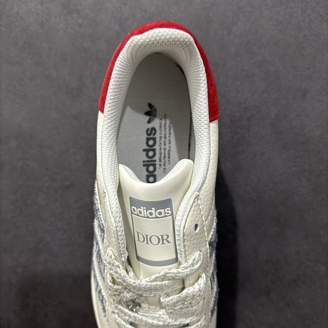 图片[7]-【定制版】AD Originals Superstar x DIOR 白灰红 采用全新头层拼接皮革材质 后跟采用特色3D立体印字 渠道正品订单 诠释市场最高工艺水平 全鞋进口头层皮料打造 区别市面普通真标版本，进出专柜无压力 货号：BZ2506 尺码：36-45-选品中心
