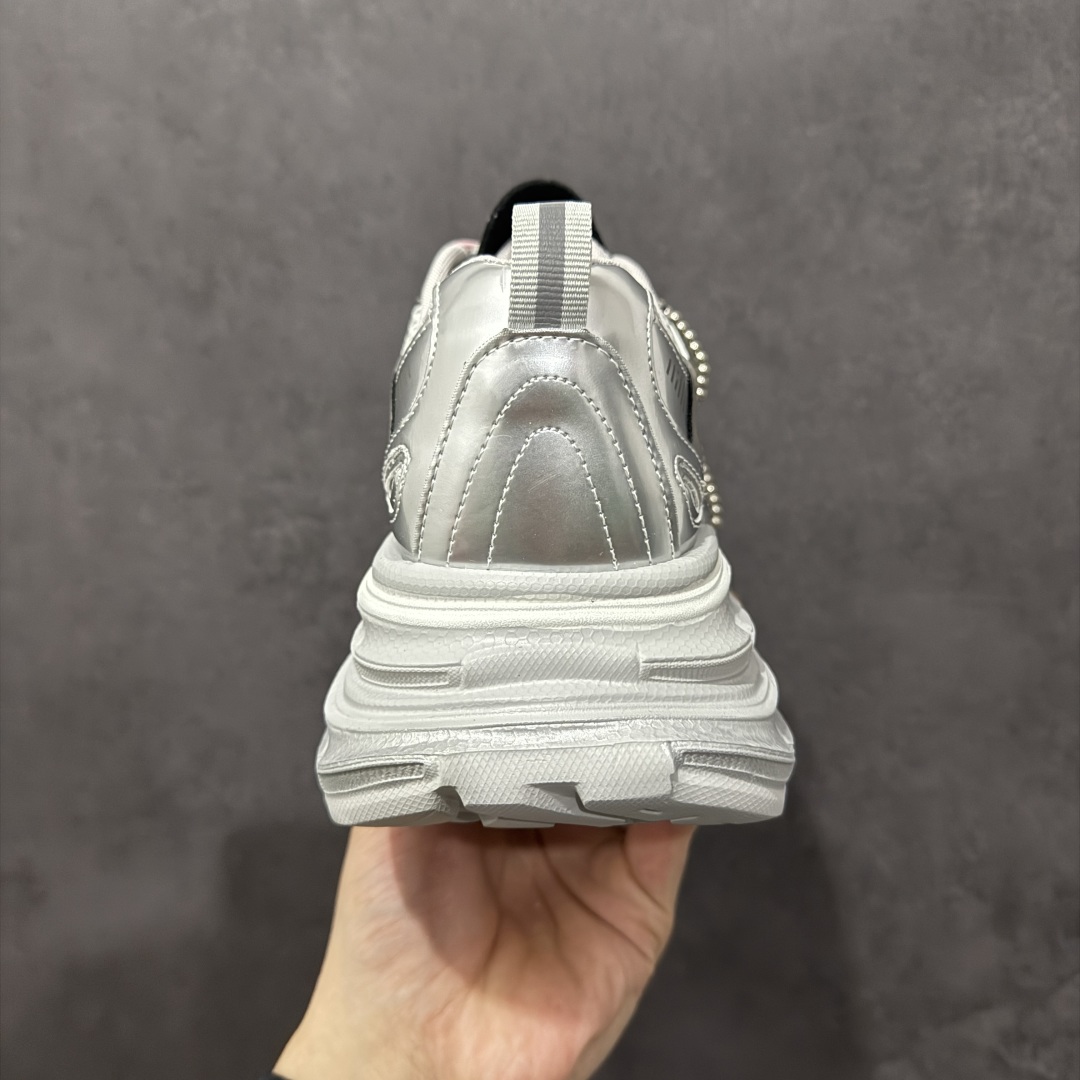 图片[4]-【广东纯原版本】GG-CC Chunky Low白鹿同款独星球 2024新款GGCC低帮复古厚底增高老爹鞋 时髦look轻松定格 不费力展现率性氛围 原版正确大底 高档银盒 酷帅机能风不规则设计大底 8CM 增高厚底 大长腿既视感轻松拿捏 货号：G24X9833 尺码：35 36 37 38 39 40-选品中心