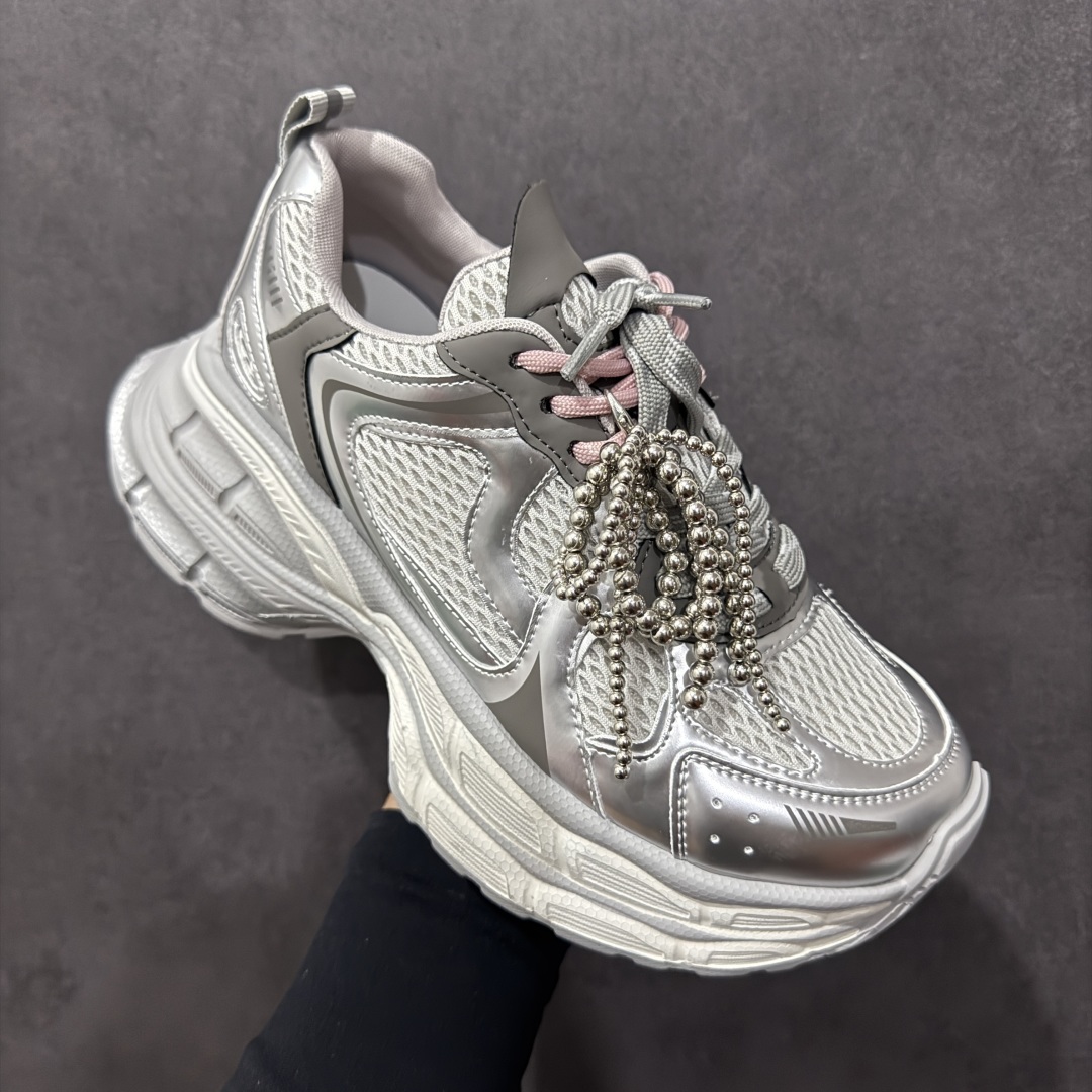 图片[3]-【广东纯原版本】GG-CC Chunky Low白鹿同款独星球 2024新款GGCC低帮复古厚底增高老爹鞋 时髦look轻松定格 不费力展现率性氛围 原版正确大底 高档银盒 酷帅机能风不规则设计大底 8CM 增高厚底 大长腿既视感轻松拿捏 货号：G24X9833 尺码：35 36 37 38 39 40-选品中心