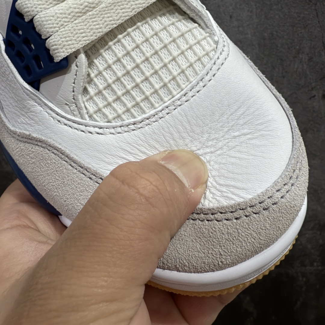  
【莞产裁片版】Air Jordan AJ4 X SB “Navy” 海军蓝 白蓝DR5415-100