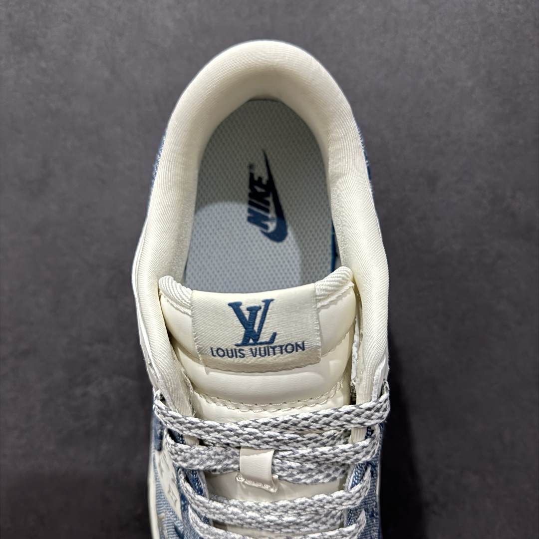 图片[7]-【定制版】Nk SB Dunk Low LV联名 淡蓝牛仔 周年高端定制 低帮休闲板鞋 CH8311-237  #定制鞋盒 大厂纯原品质出货 超高清洁度 皮料切割干净无任何毛边 细节完美   尺码：36 36.5 37.5 38 38.5 39 40 40.5 41 42 42.5 43 44 44.5 45-选品中心