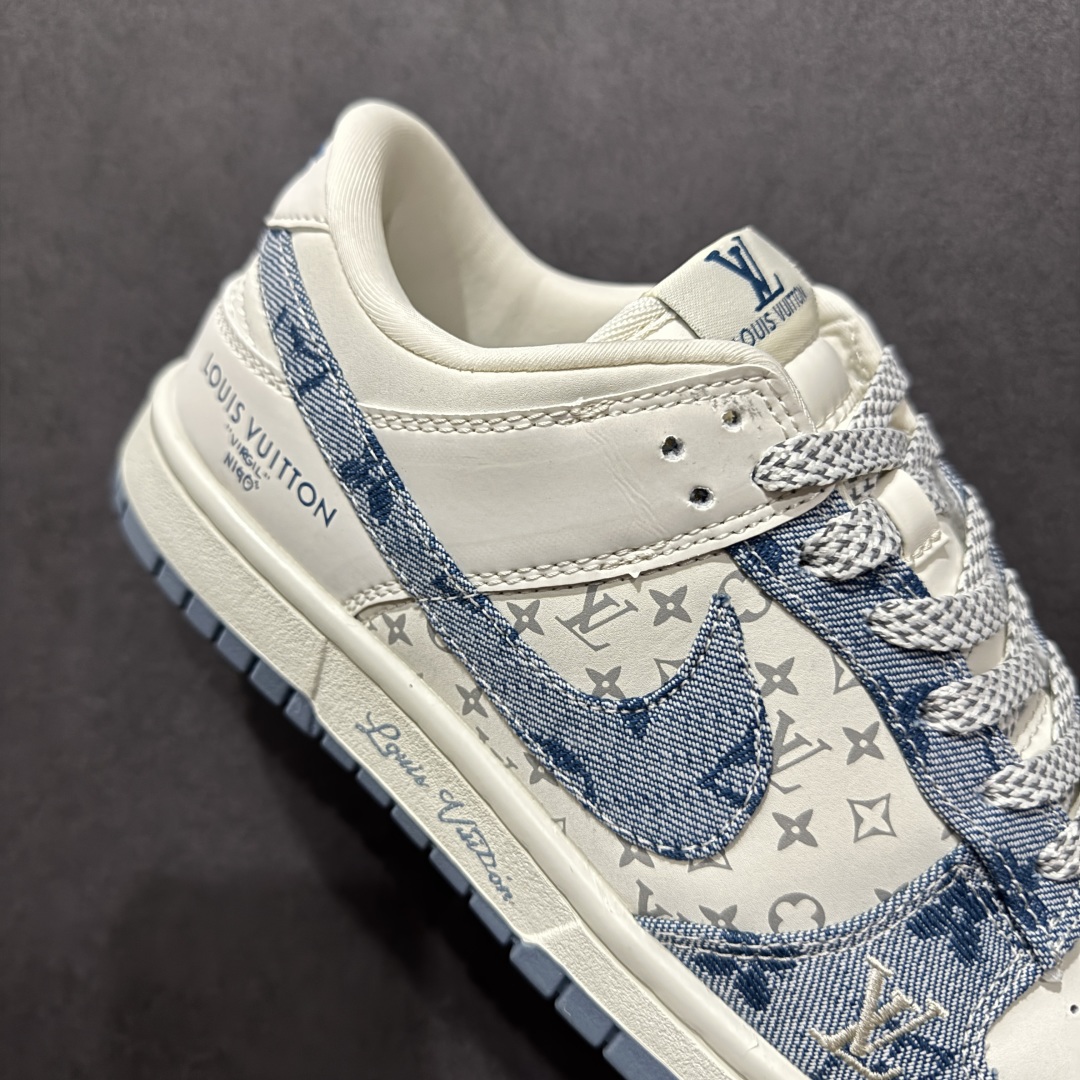 图片[6]-【定制版】Nk SB Dunk Low LV联名 淡蓝牛仔 周年高端定制 低帮休闲板鞋 CH8311-237  #定制鞋盒 大厂纯原品质出货 超高清洁度 皮料切割干净无任何毛边 细节完美   尺码：36 36.5 37.5 38 38.5 39 40 40.5 41 42 42.5 43 44 44.5 45-选品中心