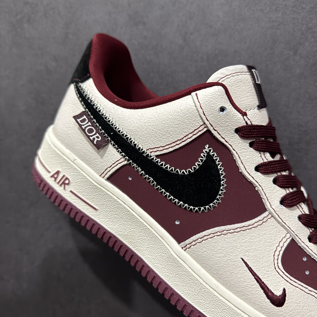 图片[6]-【定制版】Nk Air Force 1\’07 Low 迪奥联名 米酒红 空军一号 低帮休闲板鞋 KK1988-046  #原楦头原纸板 原装鞋盒 定制五金配件 内置全掌气垫 原厂鞋底   尺码：36 36.5 37.5 38 38.5 39 40 40.5 41 42 42.5 43 44 44.5 45-选品中心