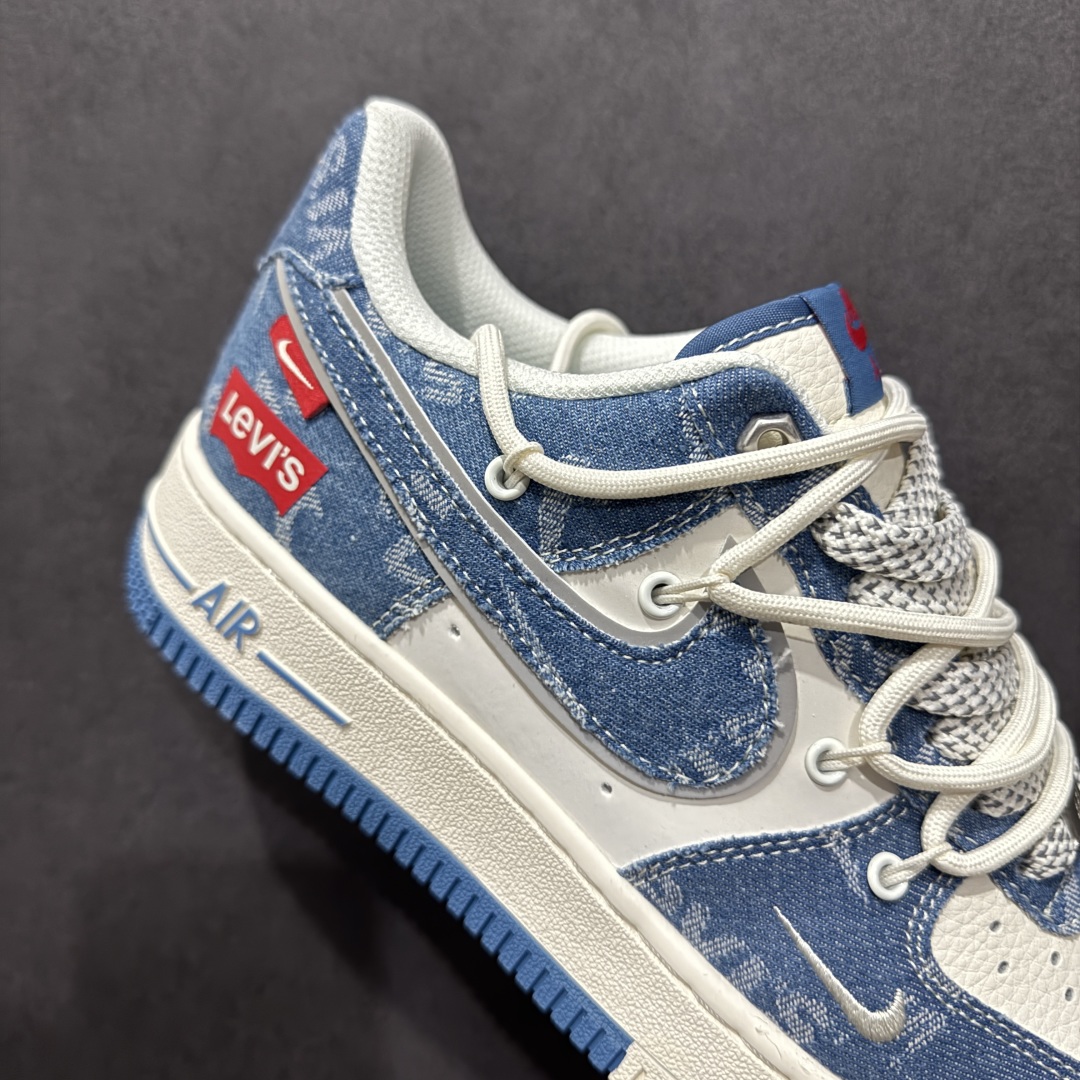 图片[6]-【定制版】Nk Air Force 1\’07 Low 李维斯联名 双拼牛仔抽绳 空军一号低帮休闲板鞋 SJ1198-001  #定制皮料 定制鞋盒 配件齐全 原楦原纸板 纯正空军版型 内置全掌气垫  尺码：36 36.5 37.5 38 38.5 39 40 40.5 41 42 42.5 43 44 44.5 45-选品中心