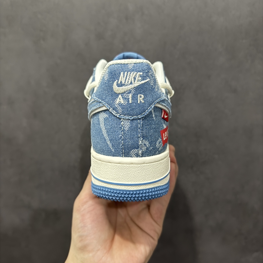 图片[4]-【定制版】Nk Air Force 1\’07 Low 李维斯联名 双拼牛仔抽绳 空军一号低帮休闲板鞋 SJ1198-001  #定制皮料 定制鞋盒 配件齐全 原楦原纸板 纯正空军版型 内置全掌气垫  尺码：36 36.5 37.5 38 38.5 39 40 40.5 41 42 42.5 43 44 44.5 45-选品中心