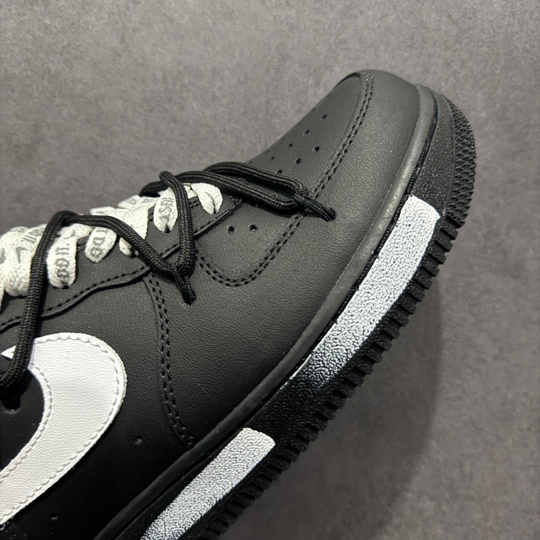 图片[5]-【定制版】Nike Air Force 1 Low 07 黑白涂鸦绑带 原楦头原纸板 打造纯正低帮空军版型 专注外贸渠道 全掌内置蜂窝气垫 原盒配件 原厂中底钢印、拉帮完美 货号：ZH0316 059 尺码：36 36.5 37.5 38 38.5 39 40 40.5 41 42 42.5 43 44 44.5 45-选品中心
