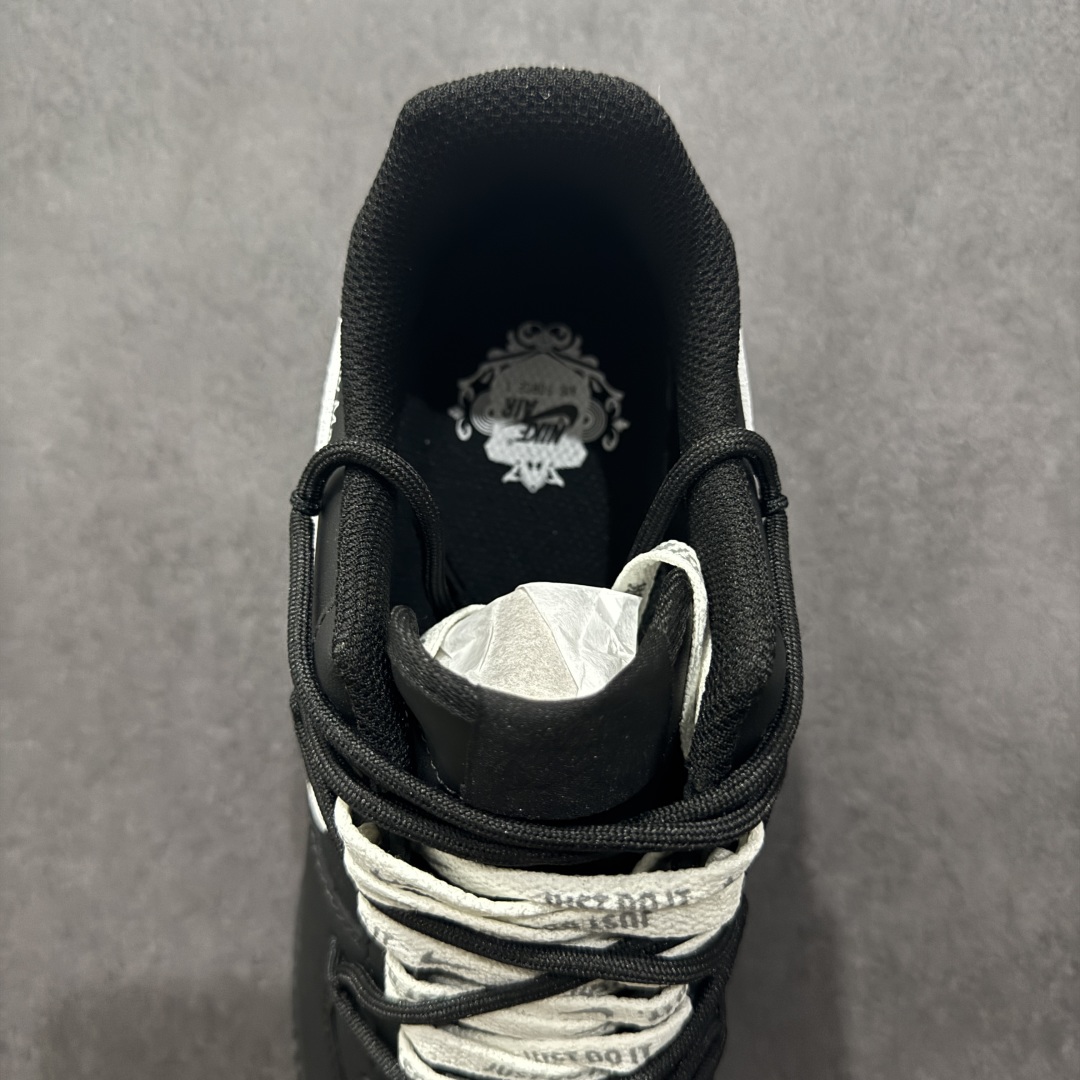 图片[7]-【定制版】Nike Air Force 1 Low 07 黑白涂鸦绑带 原楦头原纸板 打造纯正低帮空军版型 专注外贸渠道 全掌内置蜂窝气垫 原盒配件 原厂中底钢印、拉帮完美 货号：ZH0316 059 尺码：36 36.5 37.5 38 38.5 39 40 40.5 41 42 42.5 43 44 44.5 45-选品中心