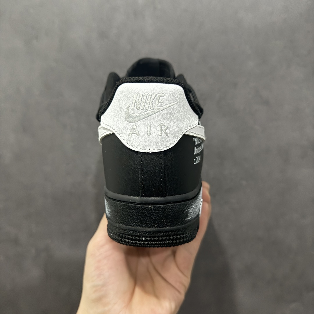 图片[4]-【定制版】Nike Air Force 1 Low 07 黑白涂鸦绑带 原楦头原纸板 打造纯正低帮空军版型 专注外贸渠道 全掌内置蜂窝气垫 原盒配件 原厂中底钢印、拉帮完美 货号：ZH0316 059 尺码：36 36.5 37.5 38 38.5 39 40 40.5 41 42 42.5 43 44 44.5 45-选品中心