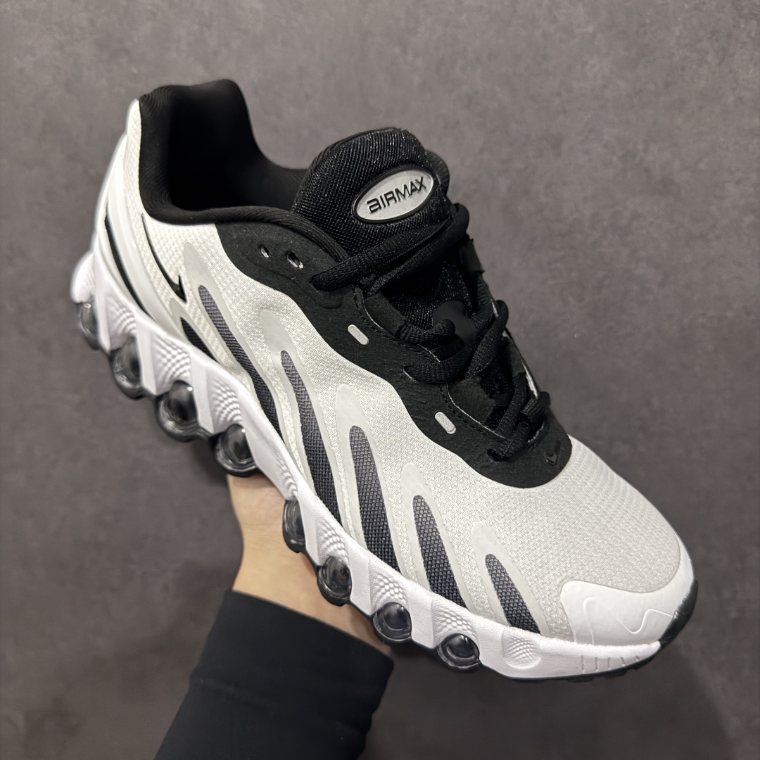 图片[3]-【纯原YH版】NK Air Max DN8 全掌科技气垫 缓震运动跑鞋FQ7860-009 DN8的核心亮点在于其八腔气垫结构 根据不同部位设定的气压值专为行走设计 提供卓越的舒适感 鞋面的设计让人联想到上世纪90年代末至2000年代初的多款Air Max 中底上系列圆形孔洞引发了热议 不少人将其与竞争品牌的缓震技术进行比较 例如K-SWISS 2010年代初推出的Tubes技 及以多孔鞋底闻名的品牌 尺码：36 36.5 37.5 38 38.5 39 40 40.5 41 42 42.5 43 44 44.5 45-选品中心