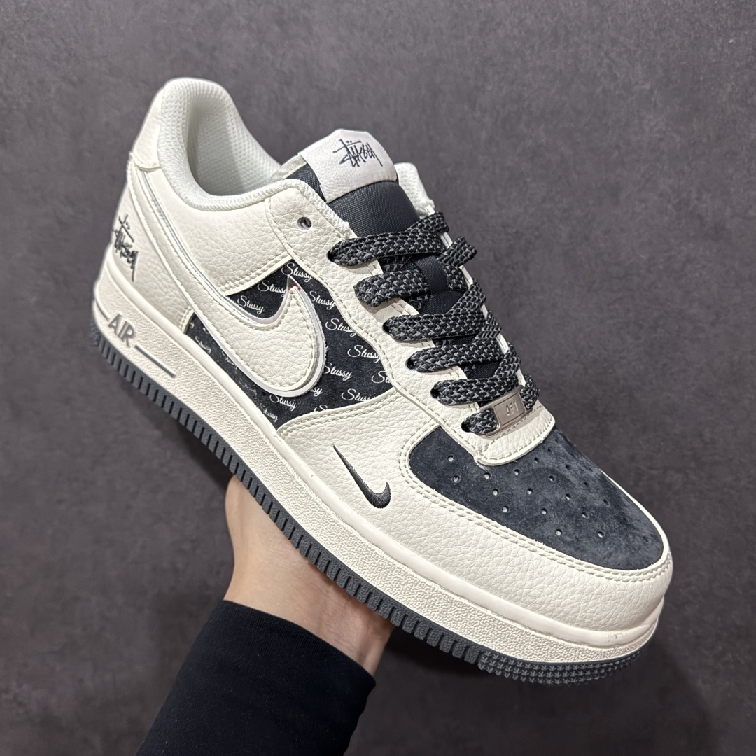 图片[3]-【定制版】Nk Air Force 1\’07 Low 斯图西联名 米灰英文猪八 空军一号低帮休闲板鞋  #原楦头原纸板 原装鞋盒 定制五金配件 内置全掌气垫 原厂鞋底  货号：XZ6188-726 尺码：36 36.5 37.5 38 38.5 39 40 40.5 41 42 42.5 43 44 44.5 45-选品中心