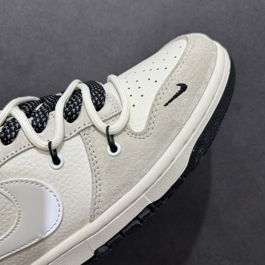 图片[5]-【定制版】Nk SB Dunk Low NIKE联名 红标米黑抽绳 周年高端定制 低帮休闲板鞋  #定制鞋盒 大厂纯原品质出货 超高清洁度 皮料切割干净无任何毛边 细节完美   货号：XX3168-118 尺码：36 36.5 37.5 38 38.5 39 40 40.5 41 42 42.5 43 44 44.5 45-选品中心