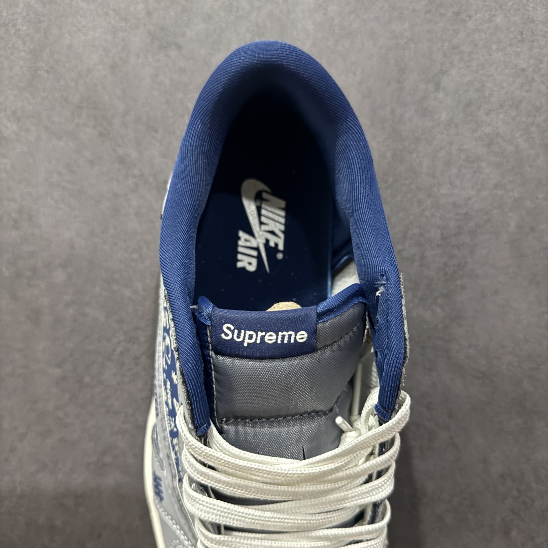 图片[7]-【定制版】Travis Scott x Fragment Design x Air Jordan 1 Low OG SP AJ1 乔1 UN联名 灰蓝鬼脸 低帮文化休闲板鞋  #多方联名合作融合了Travis Scott 独特的音乐风格，藤原浩个性的设计风格以及Jordan品牌的经典元素 使其成为一双具有独特身份和价值的鞋子 清新而立体的外观加上联名标识更突出了其独特身份 这种配色方案显示出活力和时尚感 在视觉上引人注目 鞋身的质感和细腻的细节处理使其显得高端而格调十足 这款“倒钩”联名是设计与创意完美结合 融合多方的个性风格是一款备受瞩目的潮流鞋款 货号：XS2024-015  尺码：36 36.5 37.5 38 38.5 39 40 40.5 41 42 42.5 43 44 44.5 45-选品中心