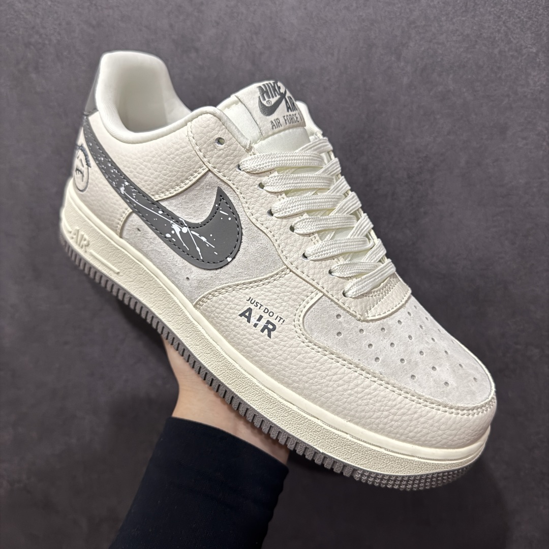 图片[3]-【定制版】Nk Air Force 1\’07 Low 米灰鬼脸 空军一号低帮休闲板鞋  #原楦头原纸板 原装鞋盒 定制五金配件 内置全掌气垫 原厂鞋底  货号：DF0188-036 尺码：36 36.5 37.5 38 38.5 39 40 40.5 41 42 42.5 43 44 44.5 45-选品中心