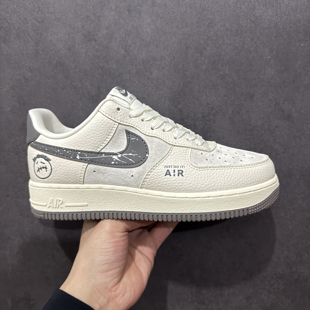 【定制版】Nk Air Force 1\'07 Low 米灰鬼脸 空军一号低帮休闲板鞋  #原楦头原纸板 原装鞋盒 定制五金配件 内置全掌气垫 原厂鞋底  货号:DF0188-036 尺码:36 36.5 37.5 38 38.5 39 40 40.5 41 42 42.5 43 44 44.5 45-选品中心