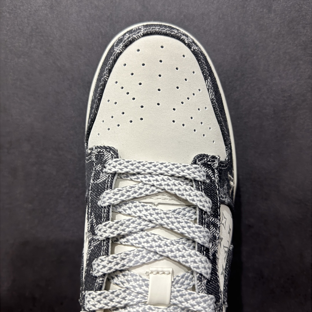 280 【定制版】Nk SB Dunk Low LV联名 黑牛仔 周年高端定制 低帮休闲板鞋 CH8311-236