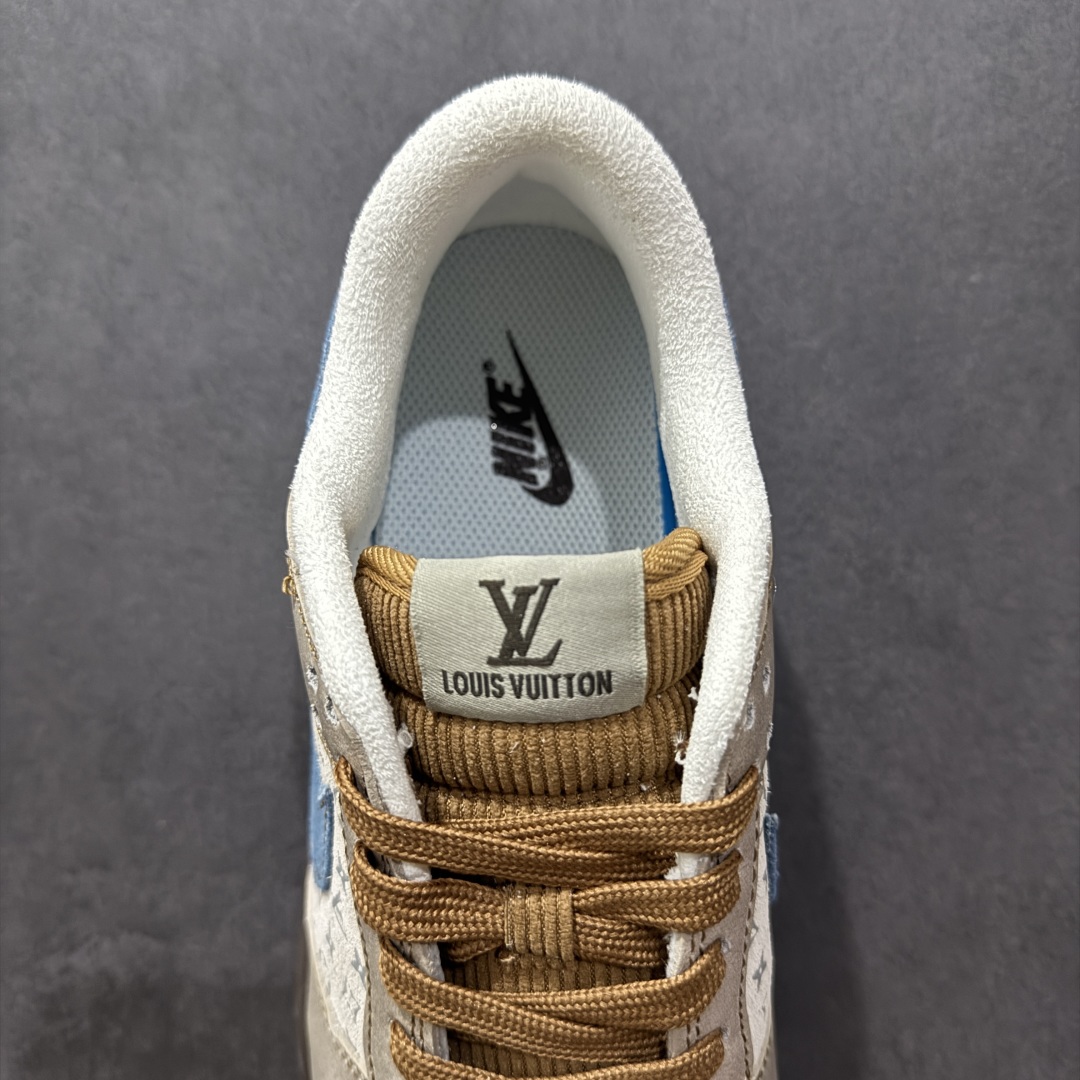 280 【定制版】Nk SB Dunk Low LV联名 蓝灰棕印花 周年高端定制 低帮休闲板鞋 CH8311-235